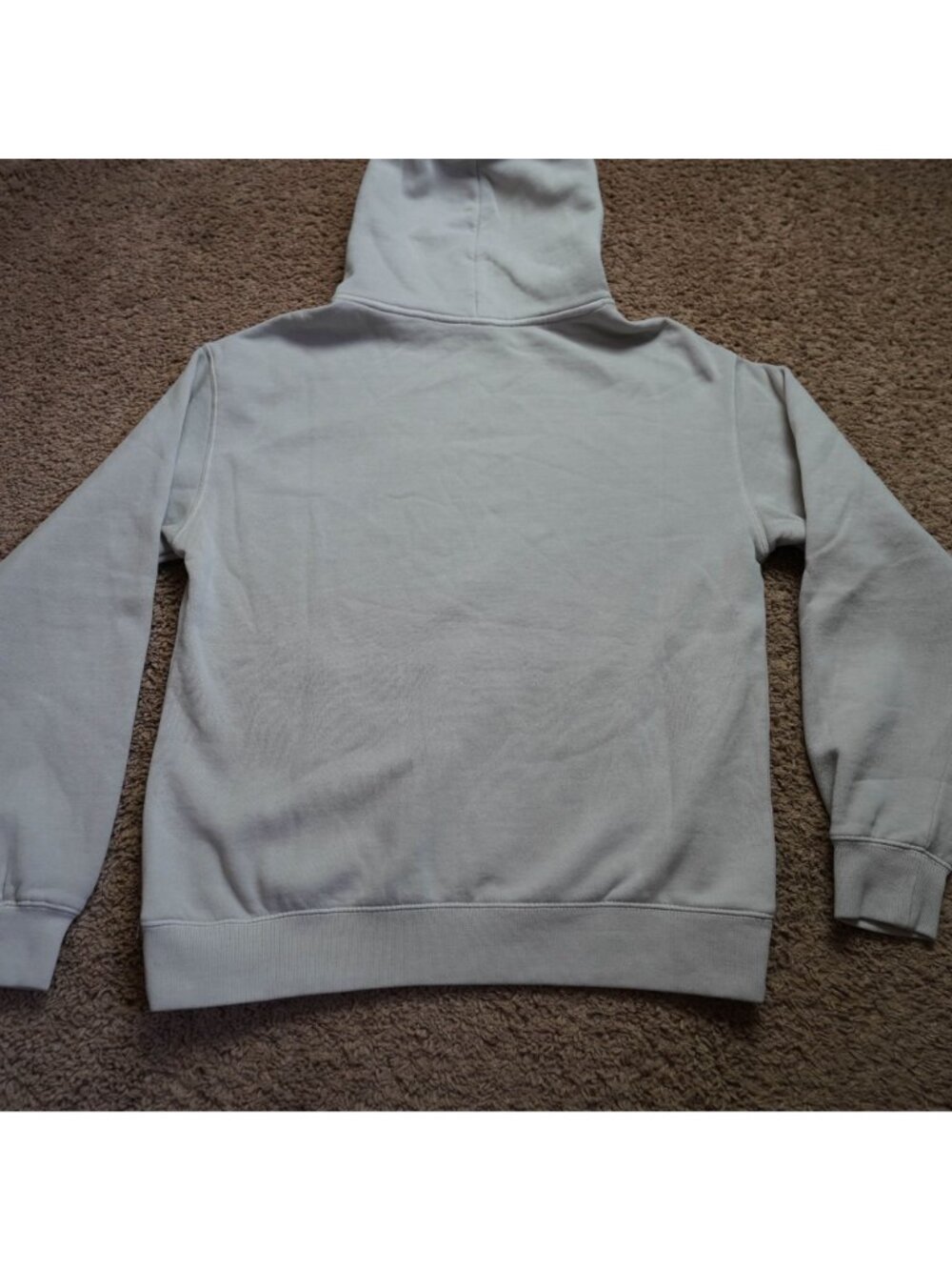 AS Colour Hoodie Mens S Beige FUD Embroidered Faded Relax Pullover Streetwear - Picture 8 of 9